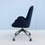Steelcase West Elm Work Kent Office Desk Chair Royal Blue Velvet, New 10 thumbnail