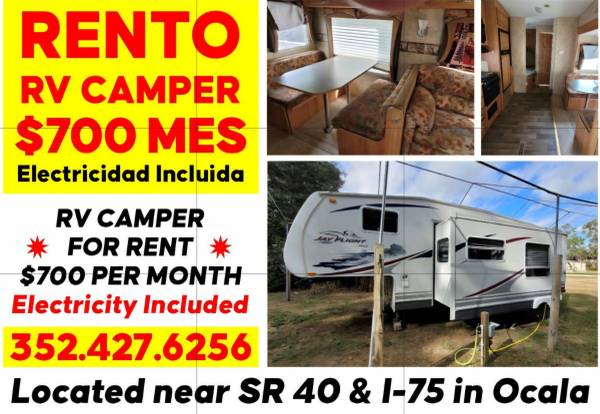 NICE R.V. FOR RENT  INCLUDING ELECTRIC 1