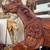 Pair of beautifully carved antique wooden carousel horses 10 thumbnail