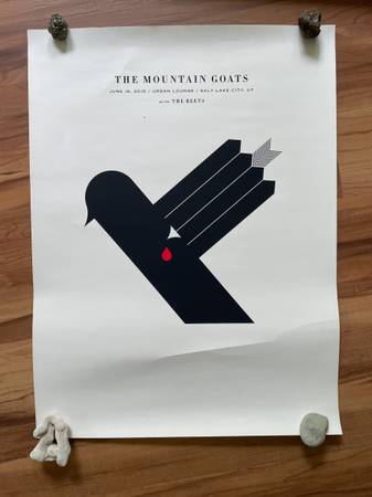 Mountain Goats 2010 Concert Poster 1