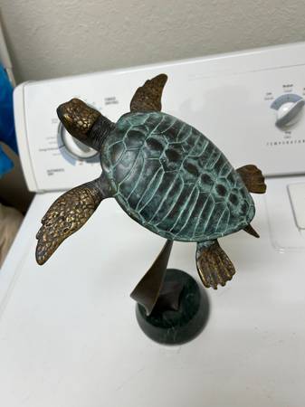 BRASS TURTLE;STATUE; 1