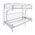 Eclipse Twin Over White Full C Futon Metal Kids Bunk Bed 2 thumbnail