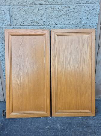 Oak Wood Cabinet Panel Doors... 40.5" X 20.5" 1