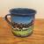 Blue  Enamelware Tin Cup ~ Clydesdales 1 thumbnail