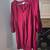 Women's Large Solid Red Pretty Garden Maxi Dress V-neck 2 thumbnail