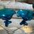 Antique Blue Viking Glass Candle Holders from the Epic Line 9 thumbnail