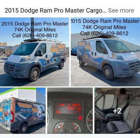 Dodge ram promaster utility. 74 k..mls 1