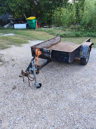 Small metal tilt trailer 1