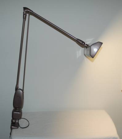 Vintage DAZOR Floating 2134 Drafting Desk Clamp Light Lamp WORKS 1