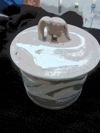 🐘 Elephant Soapstone Jewelry/Trinket/Keepsake Container 1