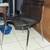 VINTAGE style PLASTIC CHAIR Onyx See Through Chrome Base Parts Repair 2 thumbnail