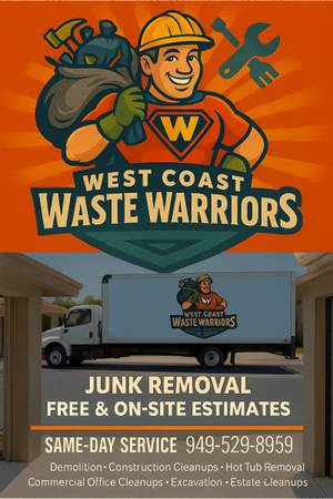JUNK REMOVAL!!! Construction cleanups-hot tub removal – mattress pick up 1