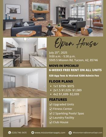 $1,029 / 1br - 587ft2 - RENTA TU NUEVA CASA HOY, MÚDATE HOY!! (Tucson, AZ)63675048828675120