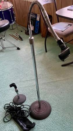 Vintage Atlas Mike  Stands     Mic cord 1