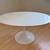 60” Oval Dining Table MCM Tulip Pedestal - White 6 thumbnail