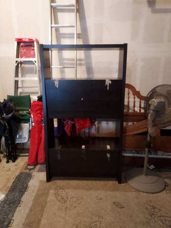 COMPACT DROP-LEAF SECRETARIES DESK USED 1