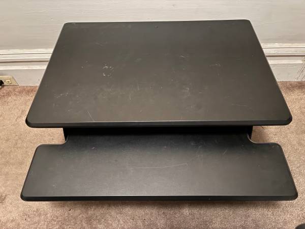 Converter 2-Tier Work Station Desk Top Riser Adjustable Height 1