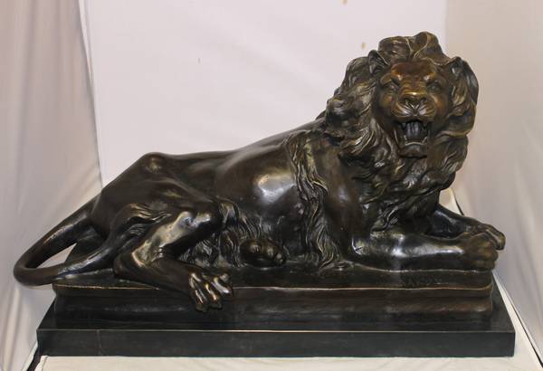 Vintage French Bronze Lion  KE 1
