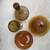 Carnival glass dinner table dining set 5 thumbnail
