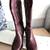 NEW- Very Volatile Women's High Boot Size 7.5- Libra Style, Color Wine 3 thumbnail