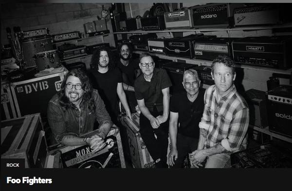Foo Fighters Sec 251 Row M 1