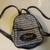 Juicy Couture Monogram Logo Pattern Backpack Purse Bag Gray Black Nice 1 thumbnail