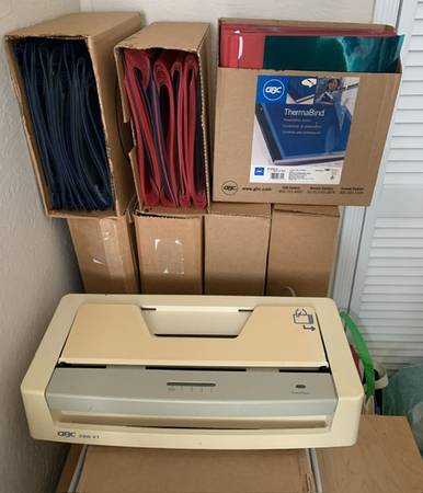 GBC Therm-A-Bind 2000XT Thermal Binding Machine with lots of supplies 1