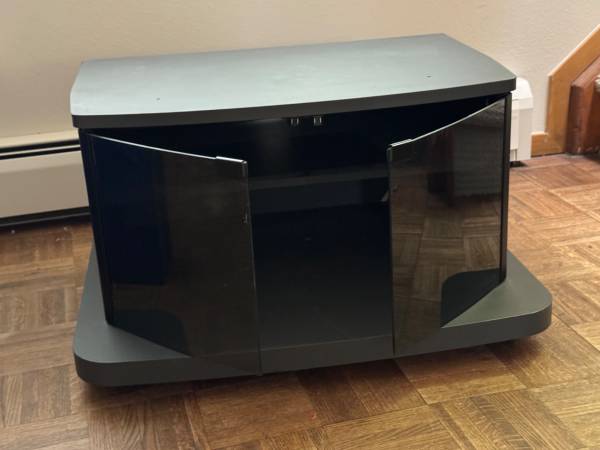 Black TV stand 1