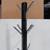 Black metal coat rack with eight hooks total (2, price EACH) 2 thumbnail
