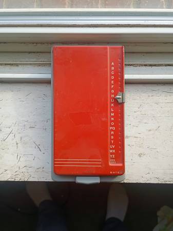Vintage Bates telephone list folder 1