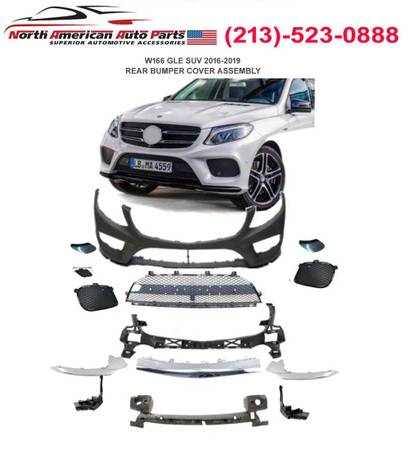 W166 GLE 2016-2019 SUV FRONT BUMPER SET GLE350 GLE43 GLE550 2017 2018 1