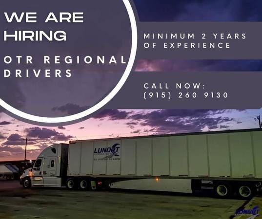 CDL Class A Driver – OTR & Regional 1