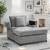 New SUNWAVE Over Size Chaise Lounge Chair with Ottoman, Chenille Fabric Sofa Bed 11 thumbnail