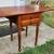 Mahogany Two Drawer Drop Leaf Stand 11 thumbnail