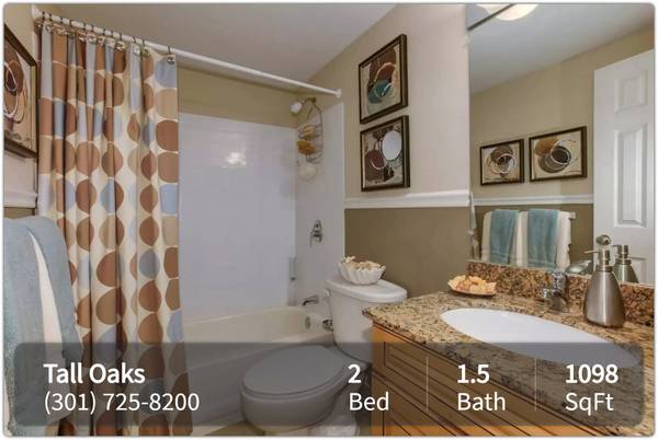 $1,930 / 2br - 1098ft2 - Find your space! Cool 2 BR, 1.5 BA, 1098 Sq Ft. (Laurel)63822011869953122