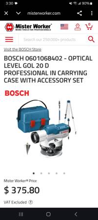 BOSCH GOL Optical Level 20x 1