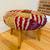 VTG Mid Century MCM 50s 60s Patchwork Foot Stool Ottoman Bench 11 thumbnail