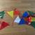 2 New Triangle Pennant Flags 50 ft Strings 4 Open House Event Party 3 thumbnail