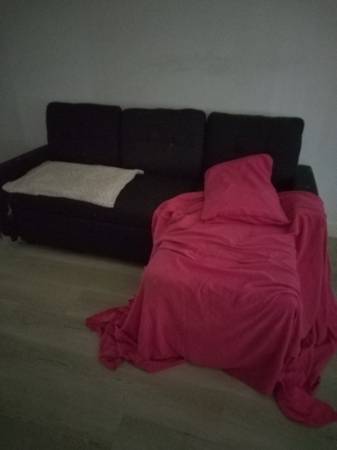 L shape couch (Black) 1