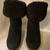 UGG Dandylion 2 Black Boots Leather Suede Shearling High Heel Ankle Bo 6 thumbnail