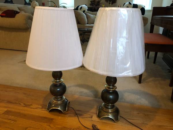 Brass table lamps 1