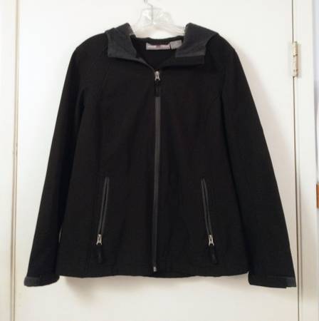 Black Free Tech Hoody Jacket Woman's M (8-10) 1