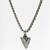 30" Vtg. Sterling Silver Twisted Rope Necklace W/ Sterling Arrowhead 2 thumbnail