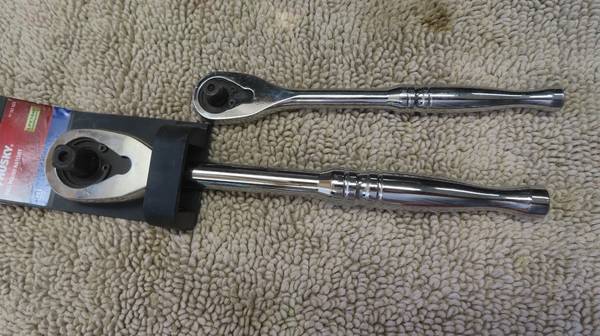 NEW Husky 1/4 & 3/8 in. Full Polish 72 Tooth Ratchets 1