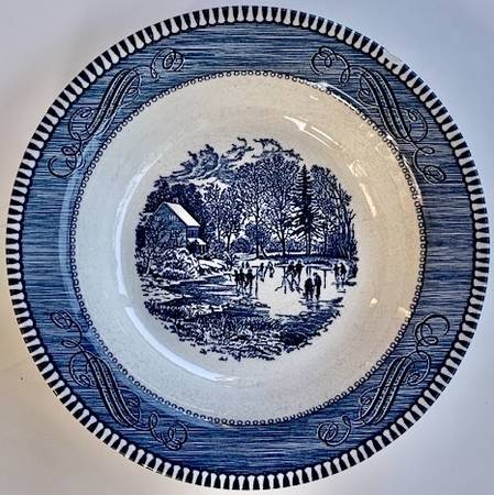 Vintage Plate and Plaques/ Currier & Ives & Other Ice Skaters 1