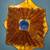 Vintage 1940s Center Gold Murano Glass Bowl 1 thumbnail