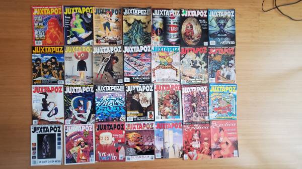 Juxtapoz magazine lot 1997 - 2005 - books & magazines - by owner