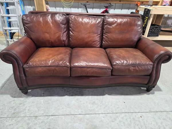 Leather couch 1