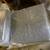 New large gray linen modern armless accent chair 4 thumbnail