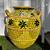 Large Terracotta mirrored pot vase urn yellow green mosaic flower pot vase with 1 thumbnail